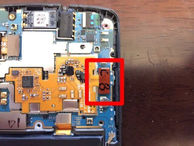 Nexus 5故障の被疑部分