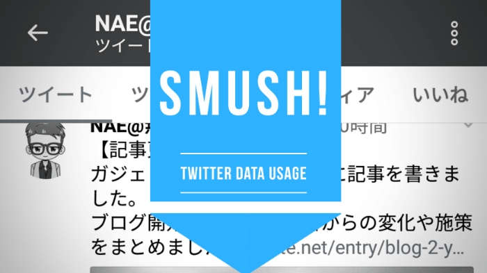 Twitterのデータ量を減らせ