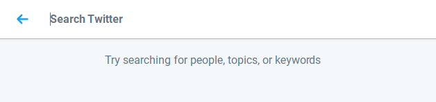 Twitter Liteの検索画面