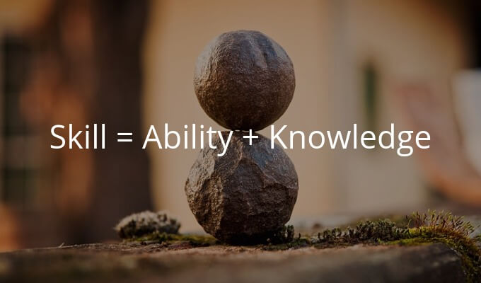 スキルは技能と知識からなる