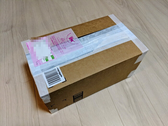 Xボーダーから届いたダンボールの全体像