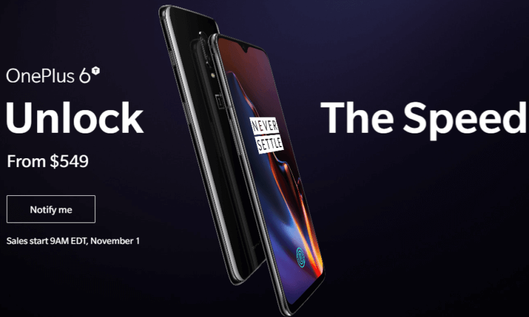 OnePlus 6Tの公式ページアイキャッチ