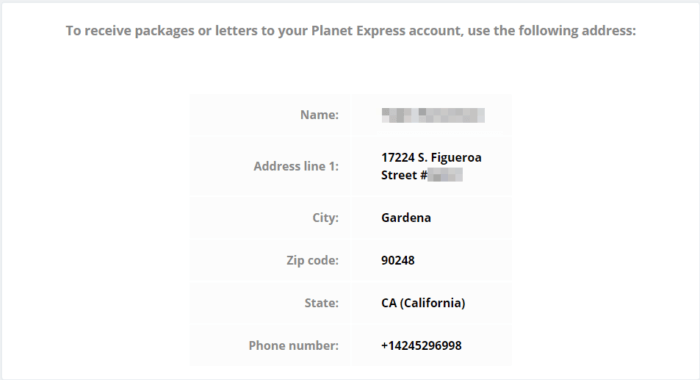 Planet Expressで割り当てられたアメリカの住所