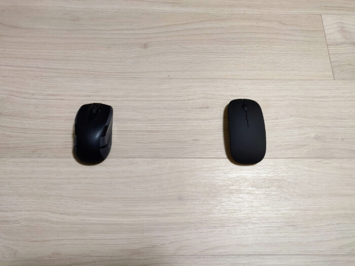 Logicool M545とiduduワイヤレスマウスの比較