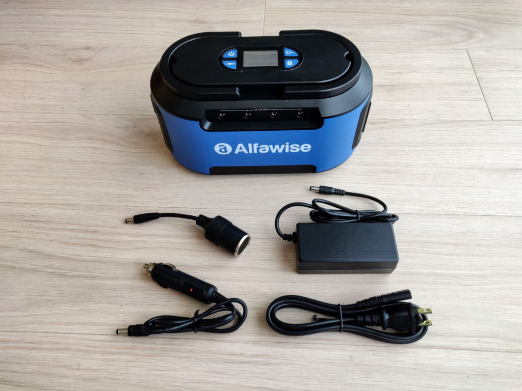 Alfawiseのポータブルバッテリー 各種プラグに対応