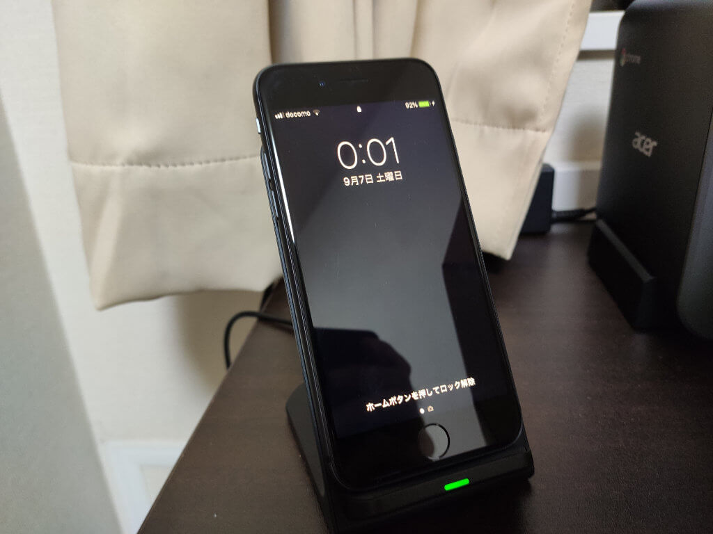 Seneo PA135AでiPhone8を充電 After