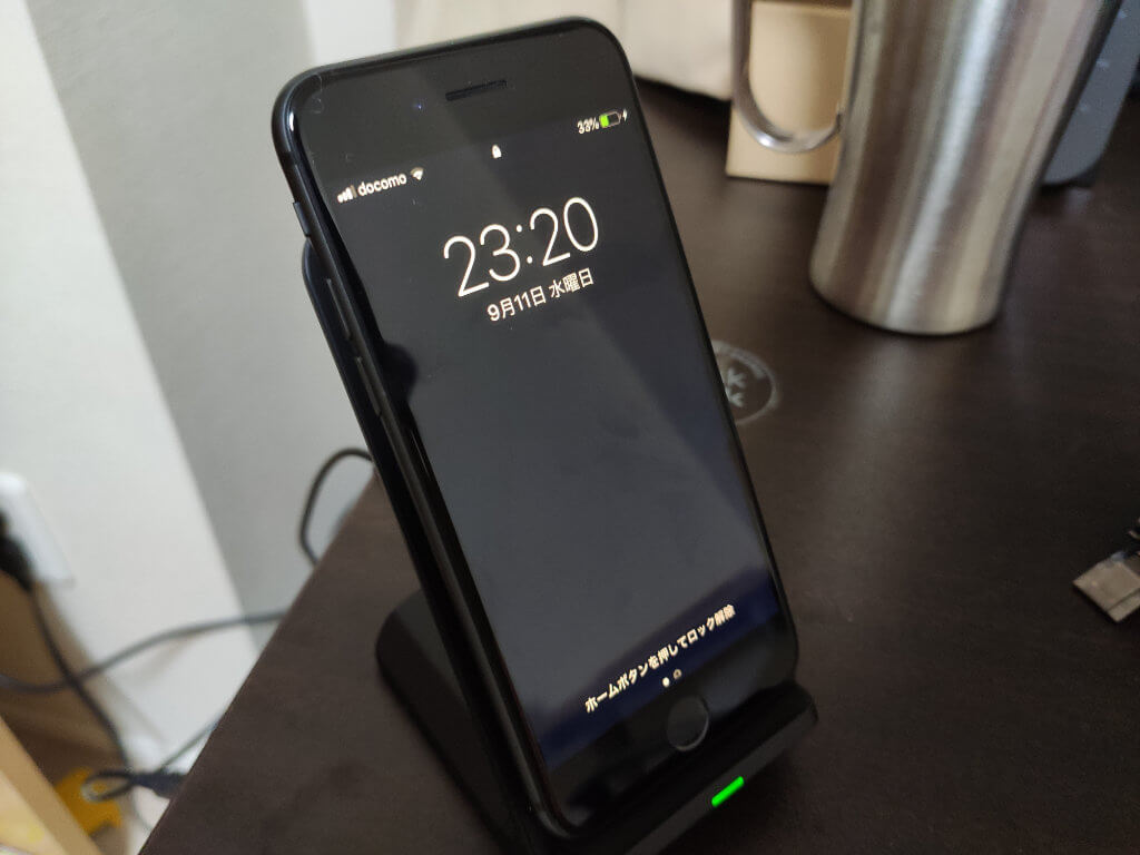 Seneo PA135AでiPhone8を充電 Before