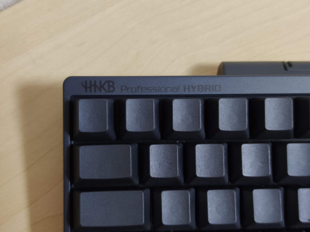 HHKB Professional HYBRID Type-S 英字配列 無刻印 左上のロゴ部分
