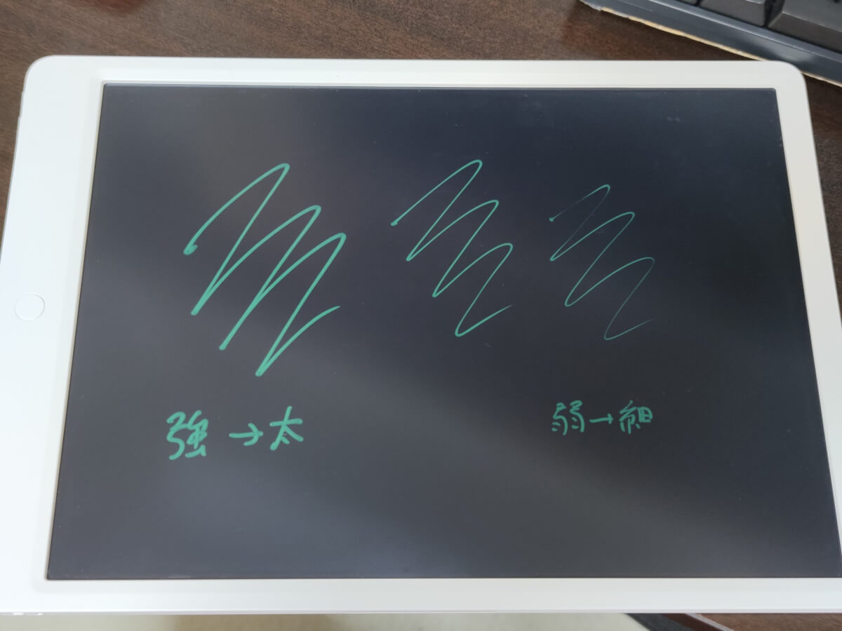 Xiaomi Mijia LCDライティングタブレット ボード 電子黒板 手書きメモパッド グラフィックボード 筆圧による太さのコントロール