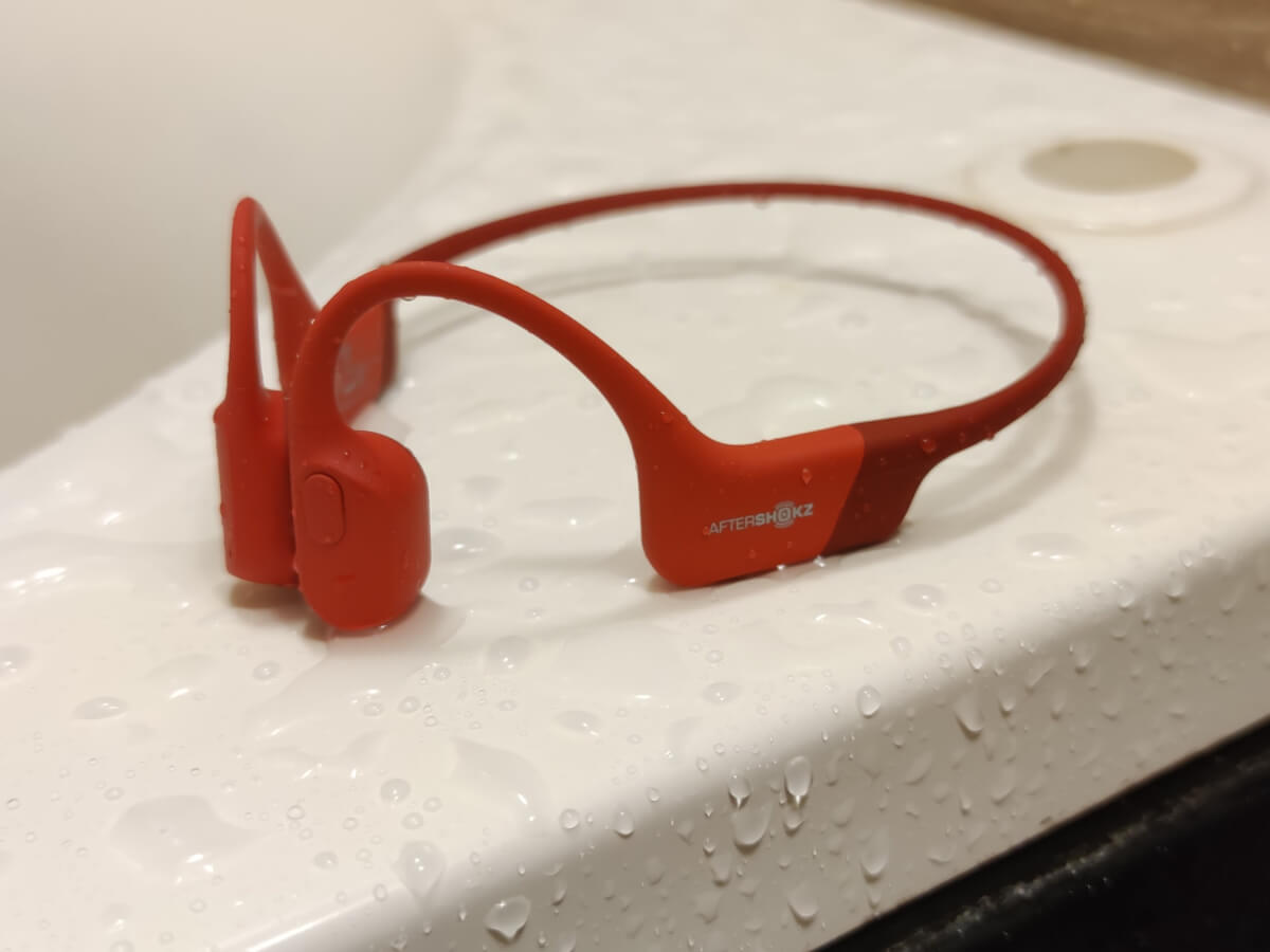 Shokz Aeropexの防水性能をテスト シャワーで使ってみた