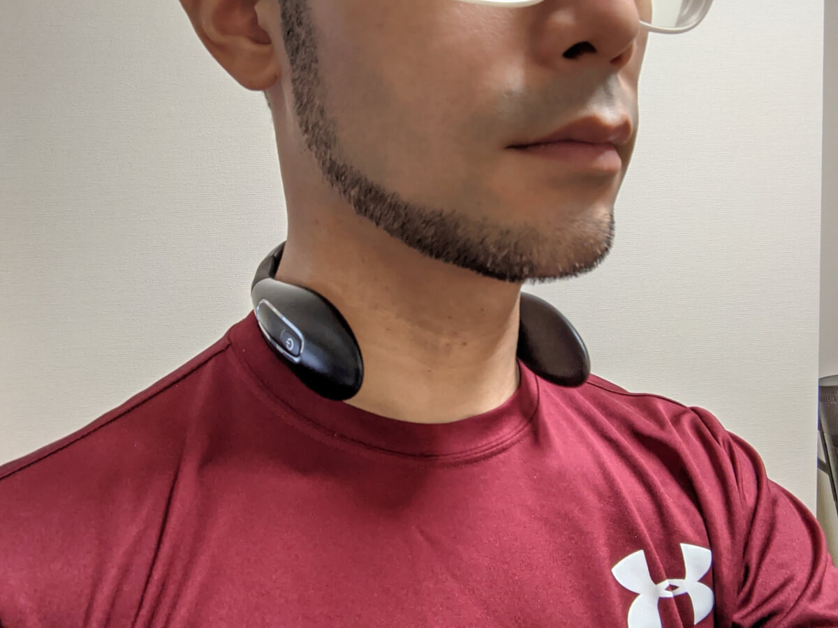 COFO Neck Pro 装着した様子