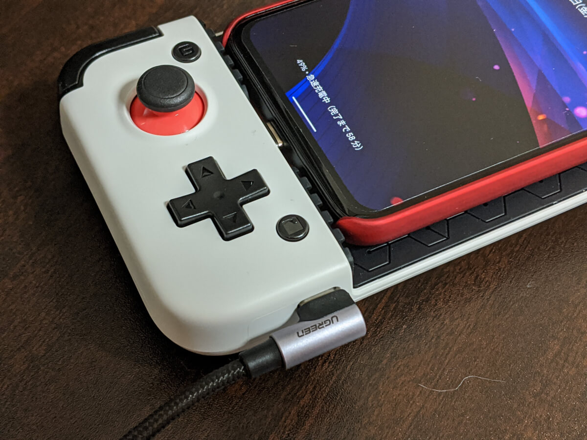 GameSir X2 USB-Cジャック経由でスマホにパススルー充電可能