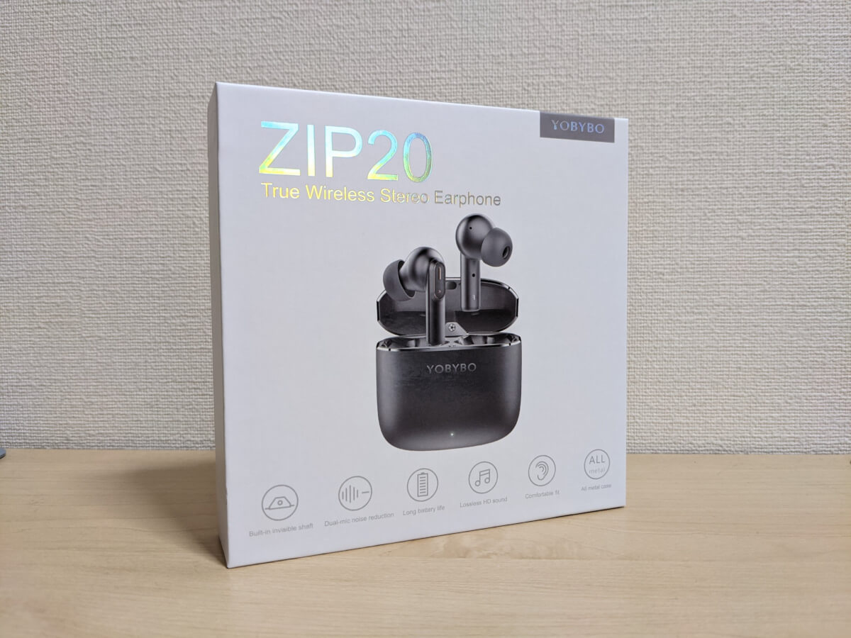 ZIP20 完全ワイヤレスイヤホン 外箱 デザイン グラデーション
