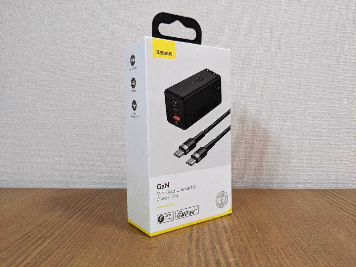 Baseus 65W 2C1A GaN充電器 外箱