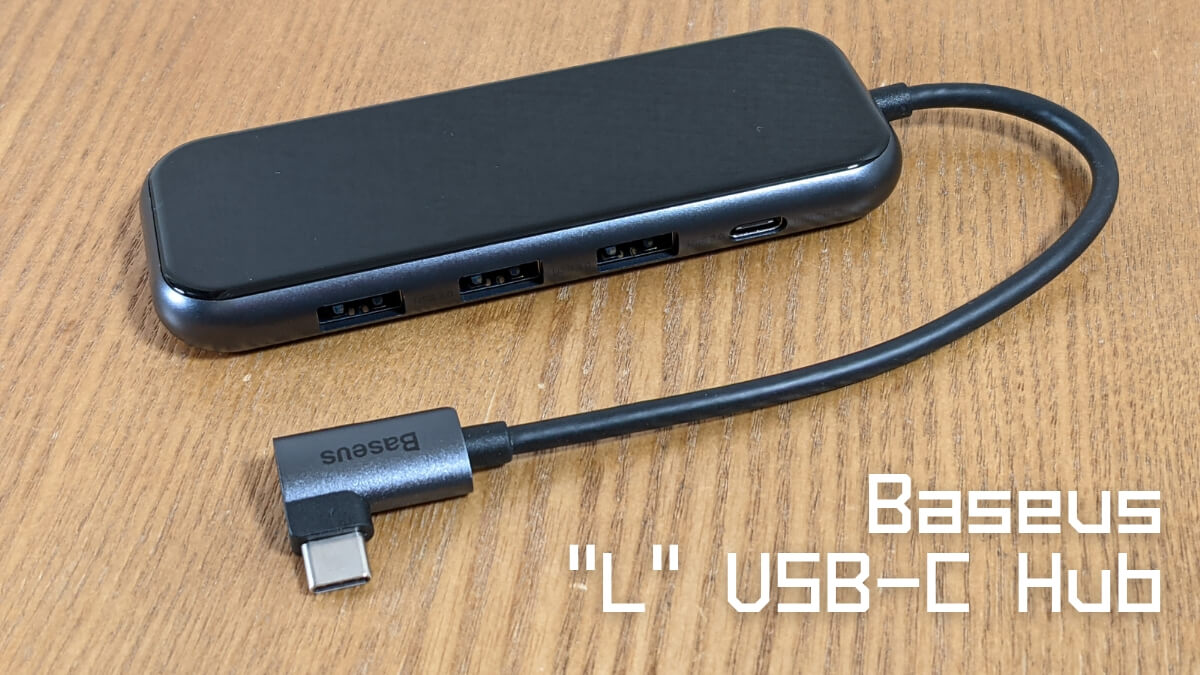 Baseus L字USB-Cハブ 5 in 1 4KHD版 レビュー