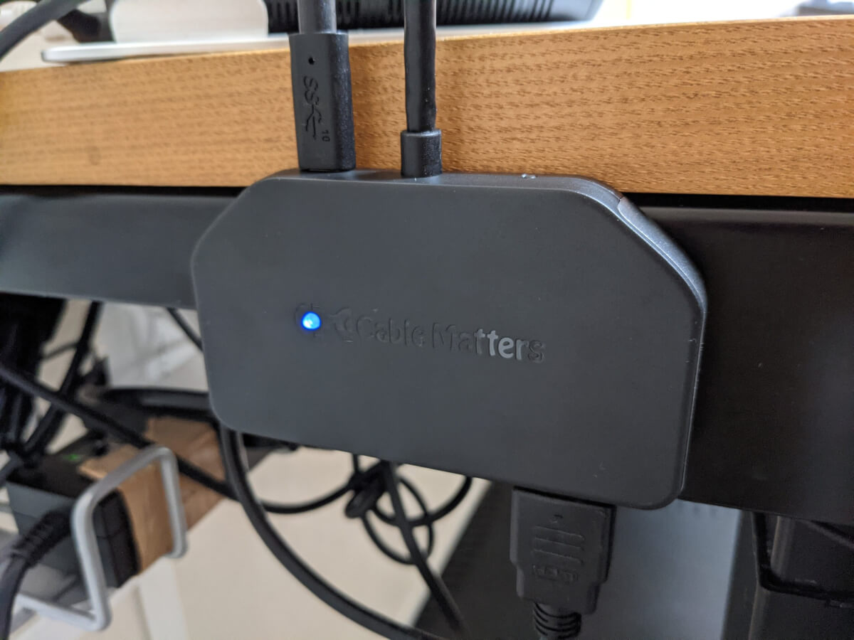 Cable Matters USB-C MSTハブ 保証期間内の新品交換対応  届いた新品は正常に動いた