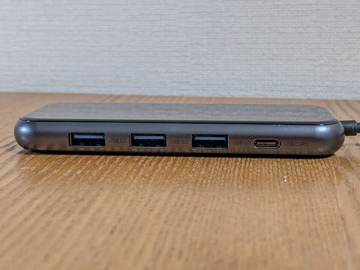 Baseus L字USB-Cハブ USB-A 3ポート 給電用USB-C PDポート