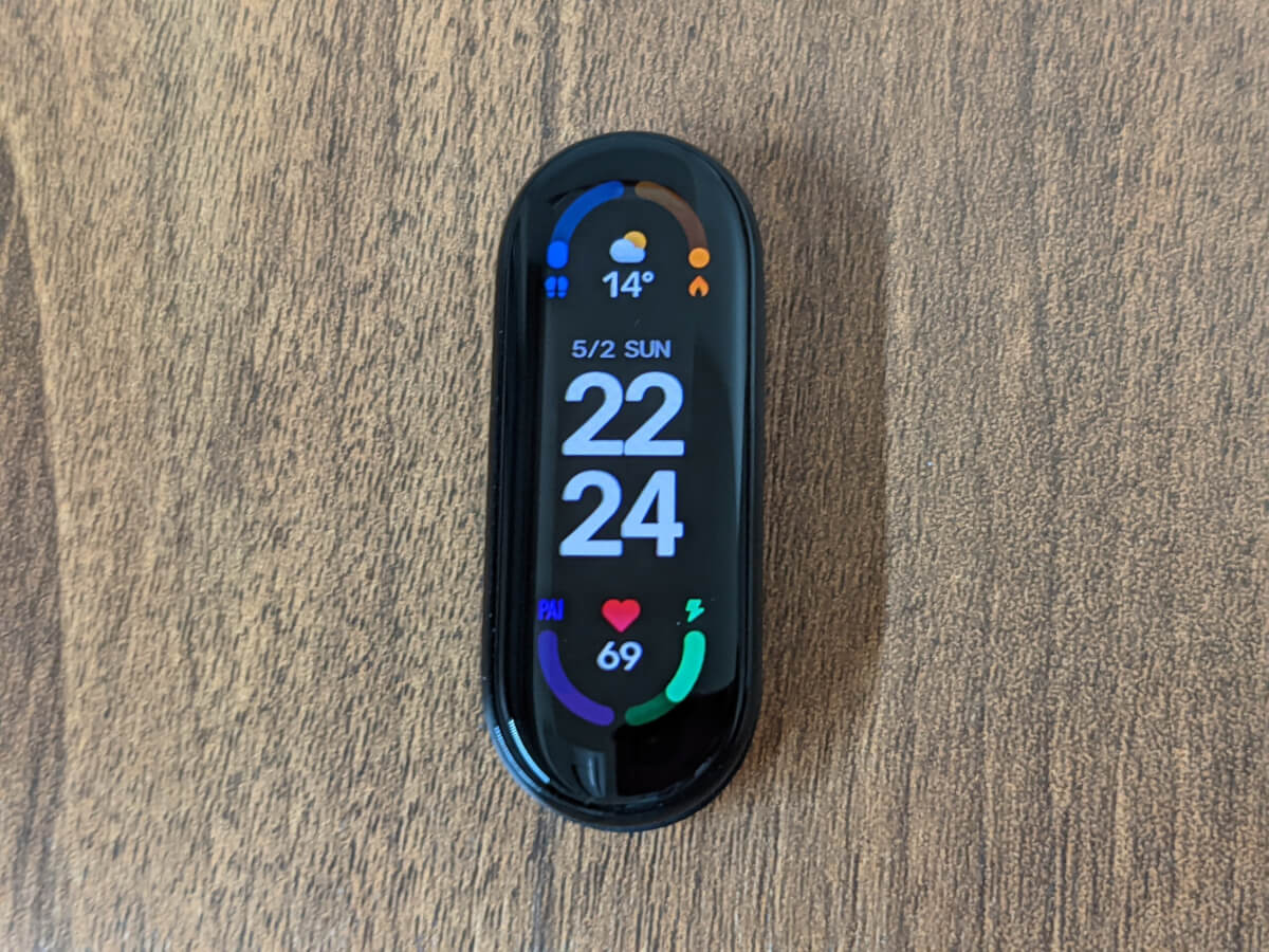 Mi Band 6 本体フェイス