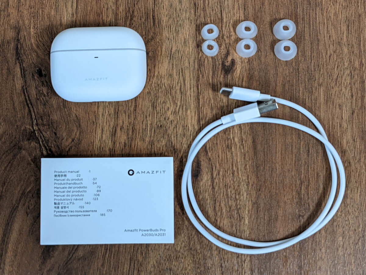 Amazfit PowerBuds Pro 付属品