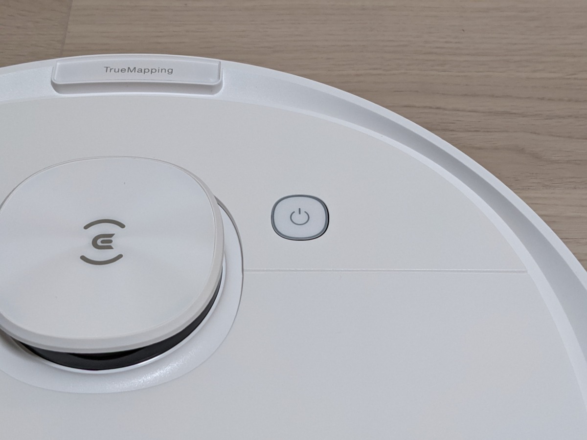 ECOVACS DEEBOT N8+ Amazon.co.jp限定モデル ロボット掃除機 本体上部の電源ボタン