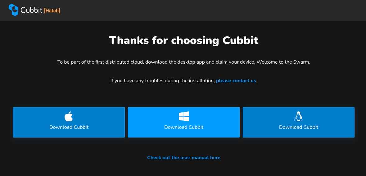 Cubbit レビュー デスクトップアプリのダウンロード