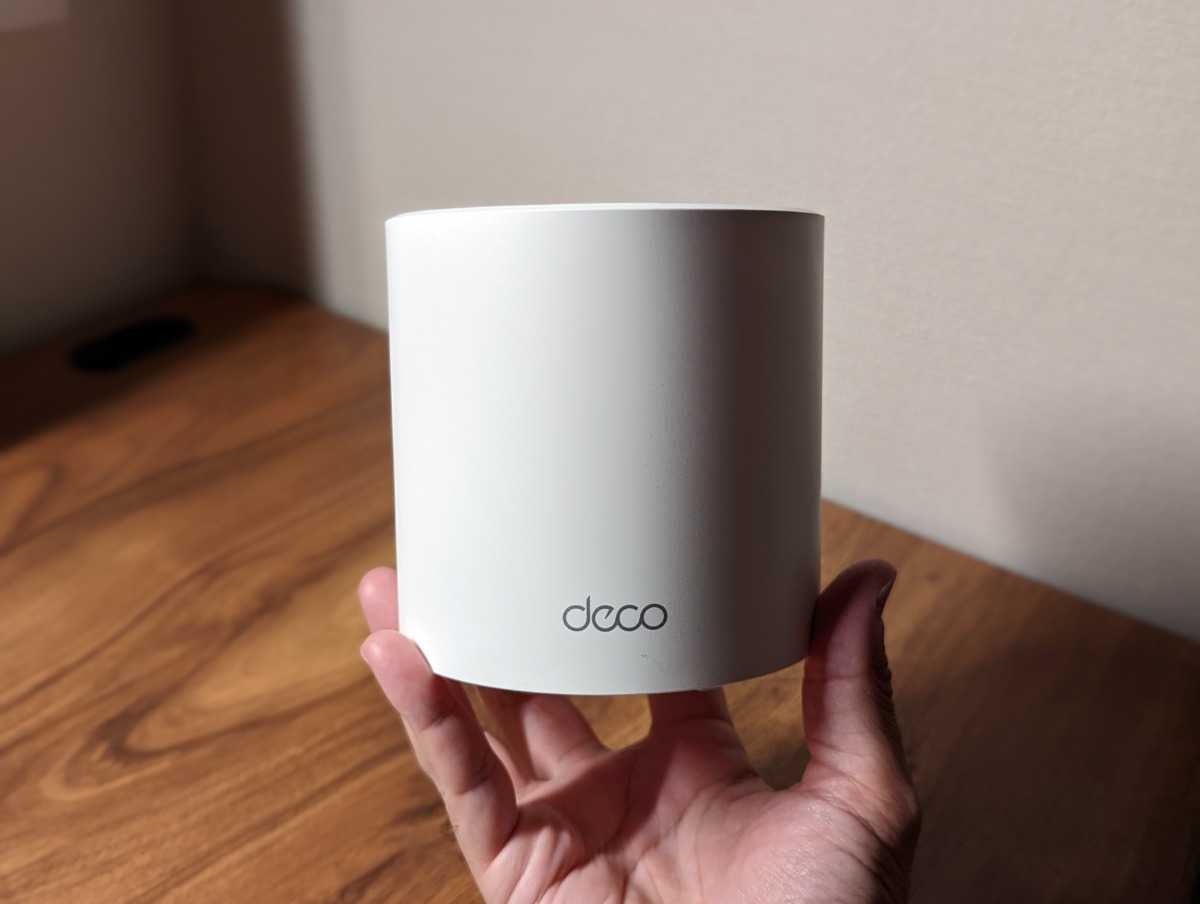 TP-Link Deco X50 メッシュWiFi レビュー 本体の大きさ