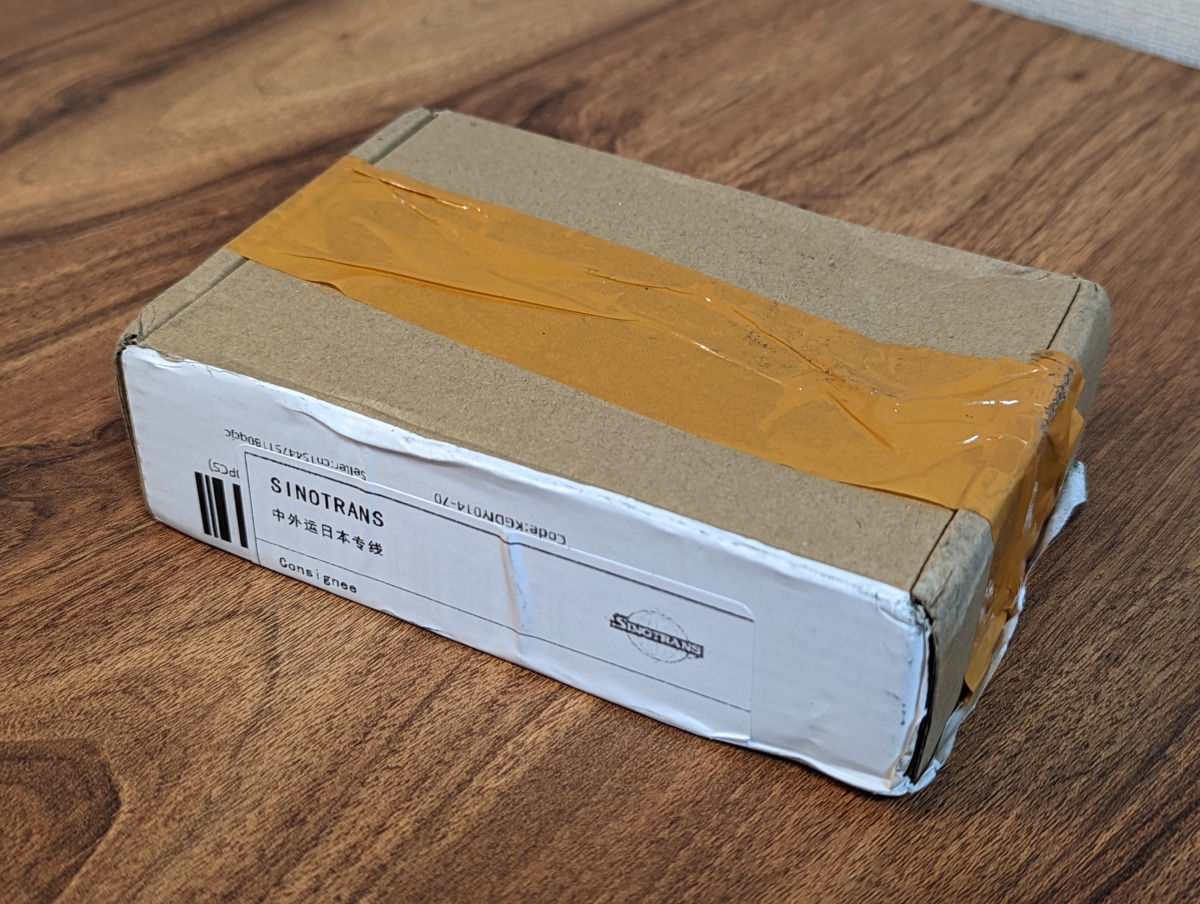 Kailh BOX茶軸 brown switch メカニカルキーボード向けキースイッチ レビュー 届いた外箱