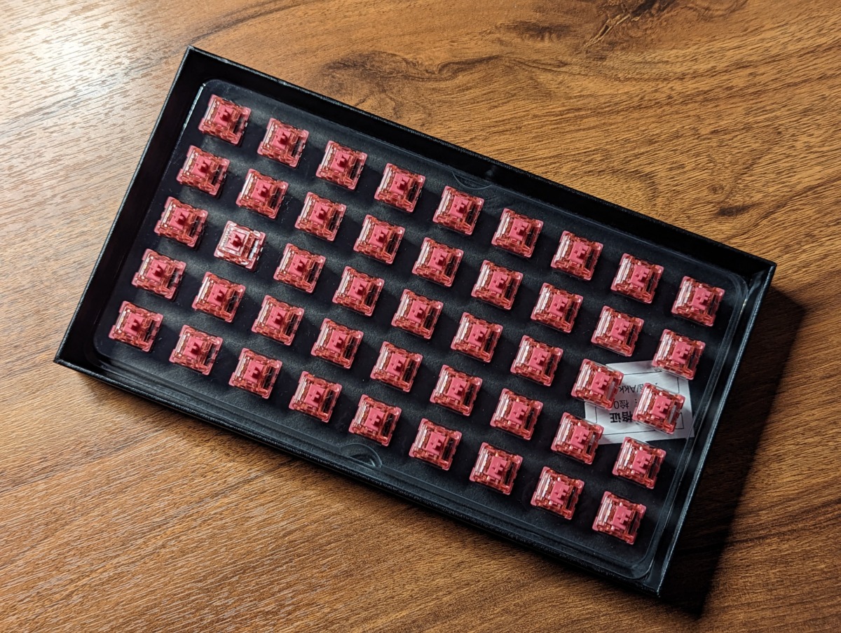 Akko CS Rose Red レビュー 開封直後