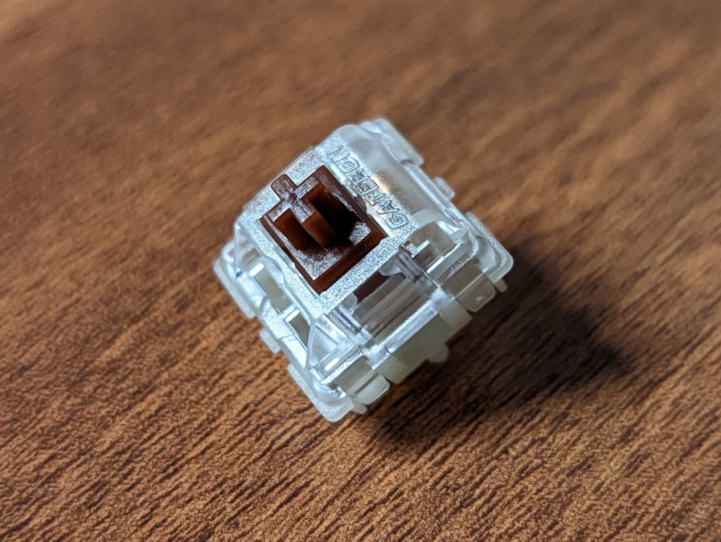 Gateron Silent Brown 静音茶軸 レビュー 外観 上面