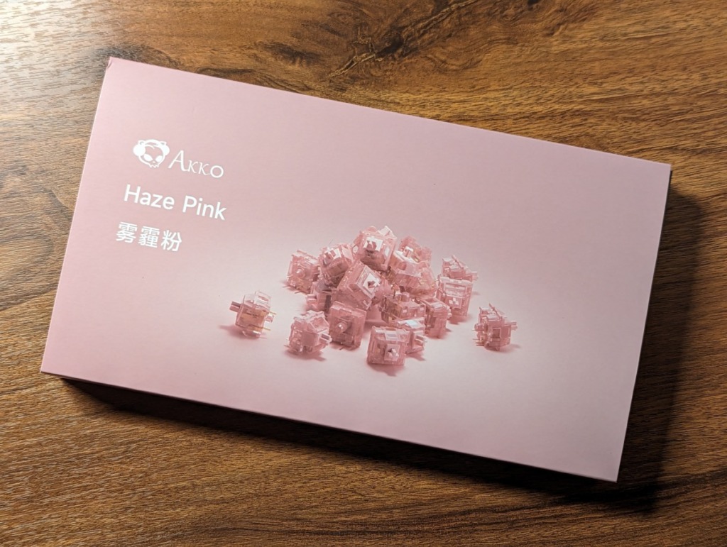 Akko Haze Pink 静音タクタイルスイッチ 静音軸 レビュー 外箱