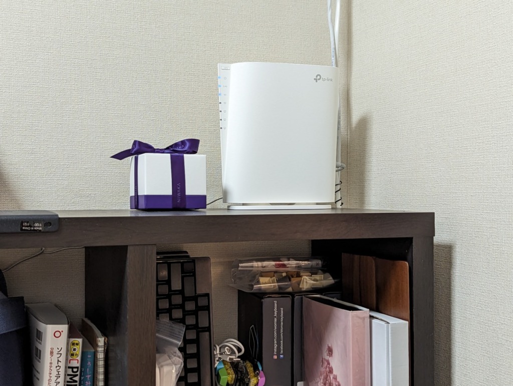 TP-Link RE900XD WiFi中継器 WiFiルーター レビュー 設置してみた様子