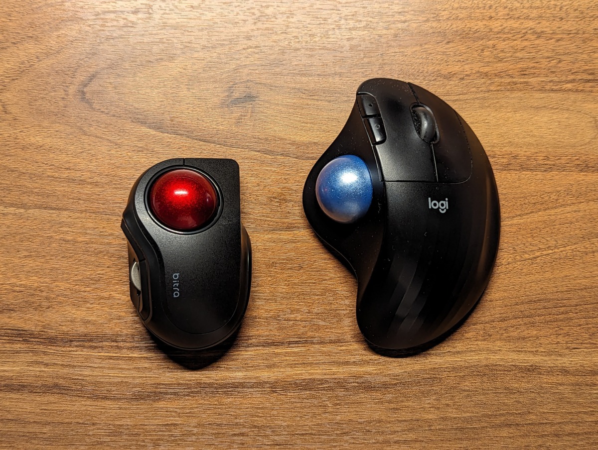 ELECOM bitra 小型 トラックボール 人指し指 レビュー 大きさ 比較