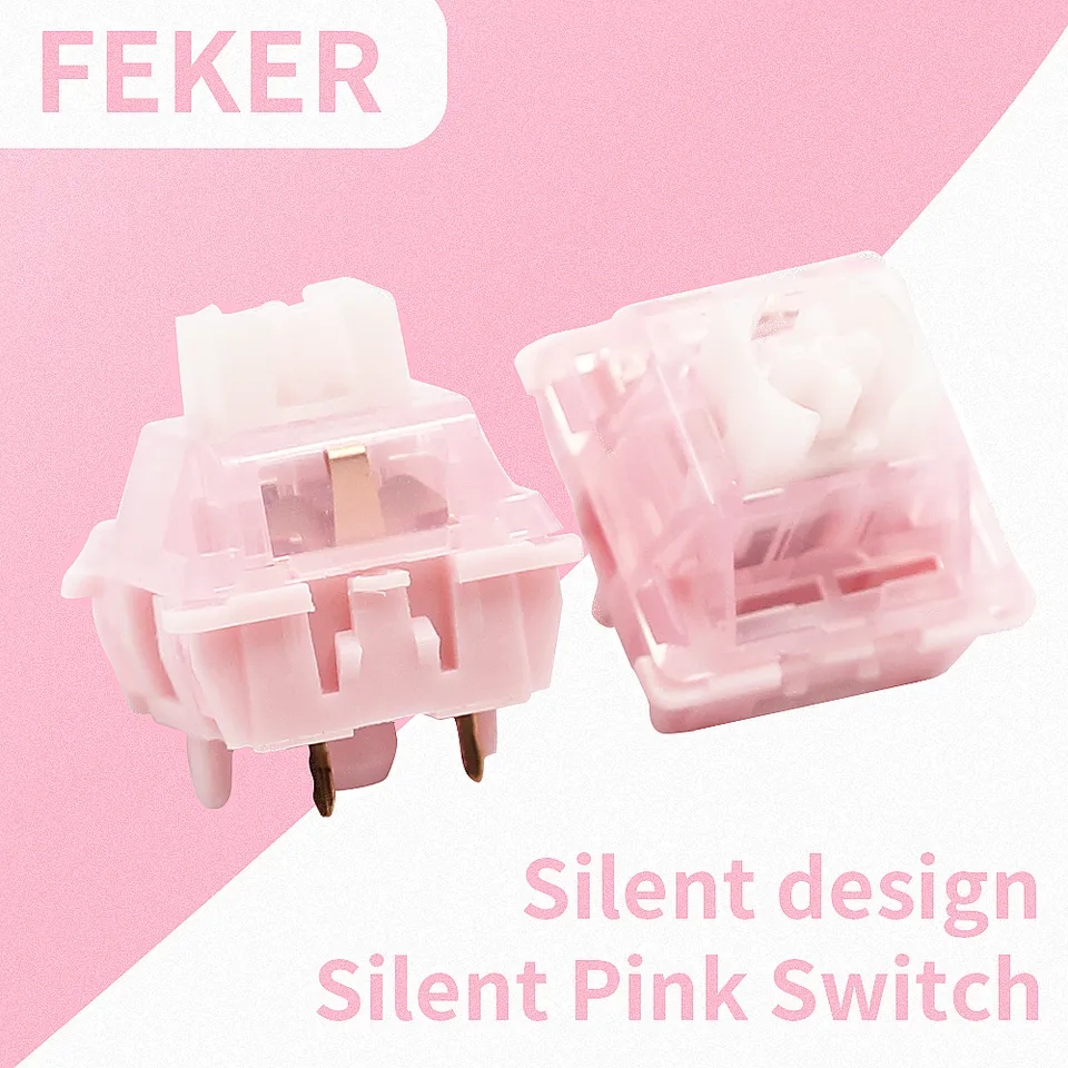 FEKER Aphonia Silent Pink レビュー 静音 サイレント リニア軸 キースイッチ