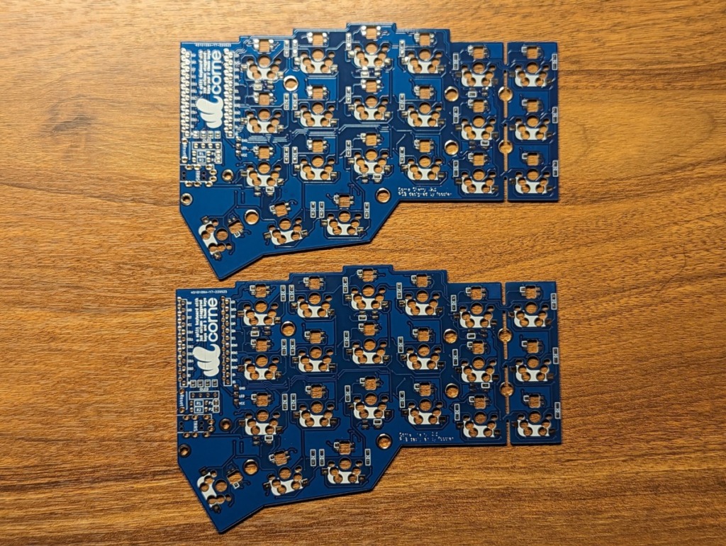 Corne Mini レビュー 組み立て方 入手方法 ビルドログ v2.1 PCB