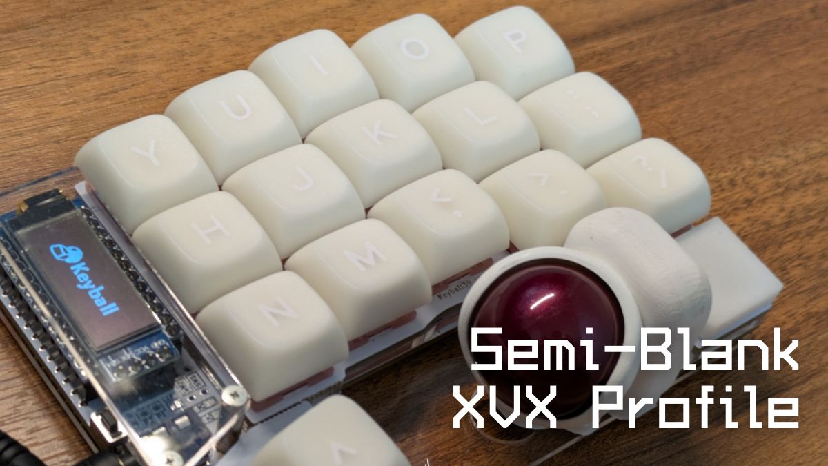 XVXプロファイル ほぼ無刻印 JADEキーキャップ レビュー