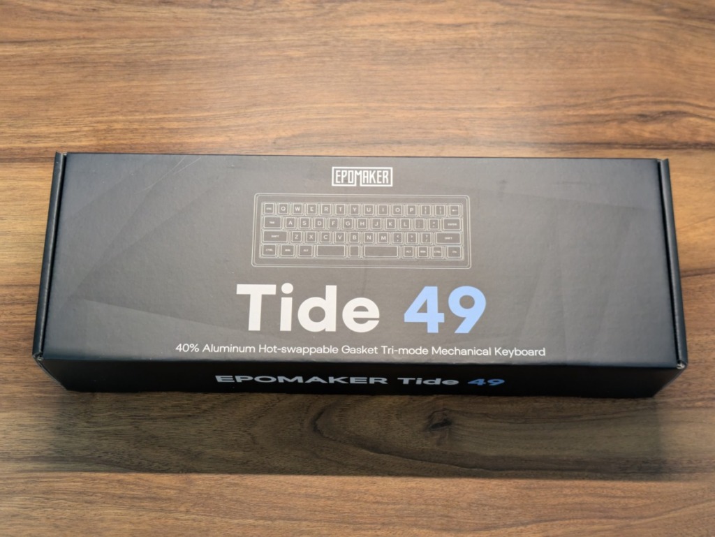 EPOMAKER Tide49レビュー 箱の上面