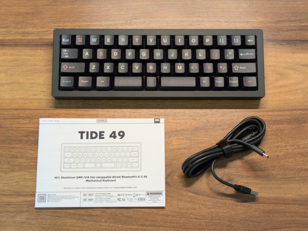 EPOMAKER Tide49レビュー 本体と付属品