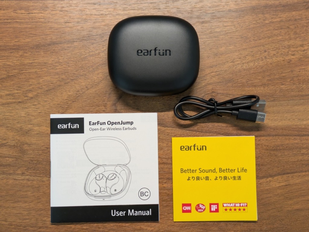 EarFun OpenJumpレビュー 本体と付属品